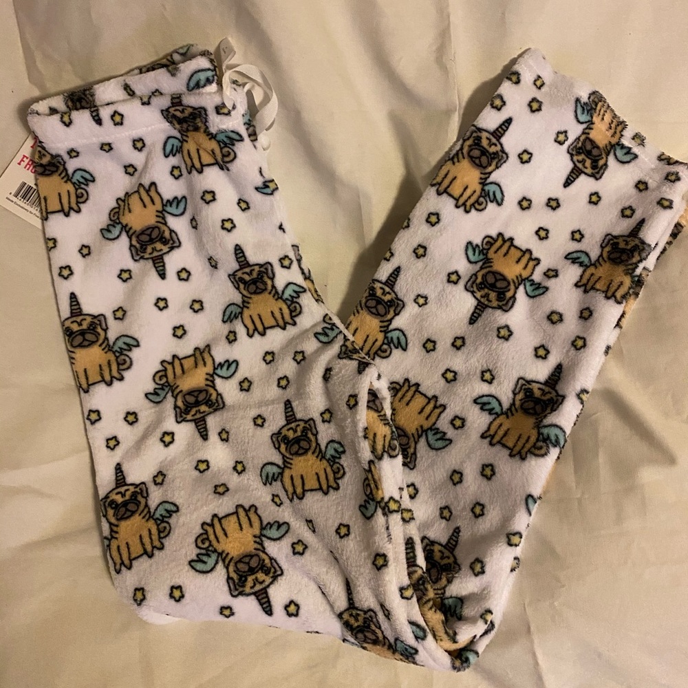 Pug soft pj pants Medium new